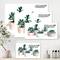 Designart - Cactus and Succulent House Plants VI - Farmhouse Canvas Wall Art Print